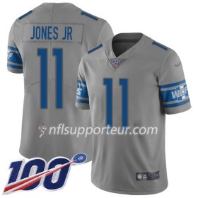 Maillot Homme Detroit Lions Marvin Jones Jr 11 Nike Gris 100th